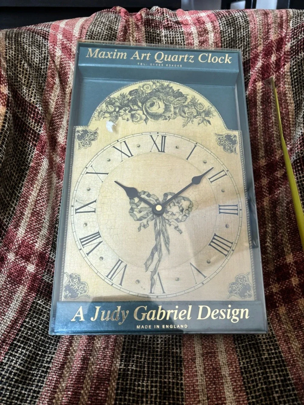 Vintage NIB Maxim Art Judy Gabriel Wall Clock Decor Pristine condition